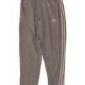 Adidas Herren-Trainingshose, Jogginghose, mittelgrau meliert