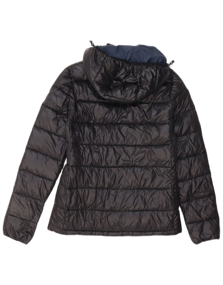 BEST COMPANY Wattierte Damenjacke mit Kapuze, UK 14, Mittelschwarz, Polyester