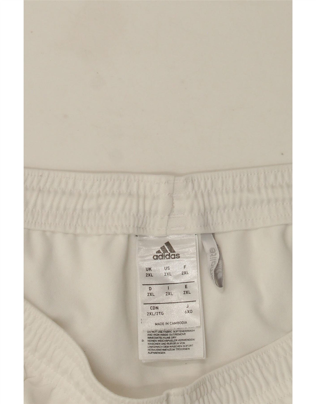 Adidas Herren Climalite Sport Shorts 2XL Weiß Polyester