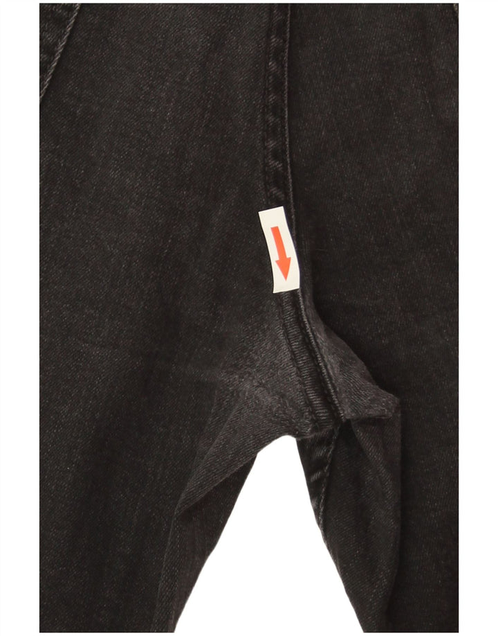 Lee Damen Brooklyn Straight Jeans W36 L34 Schwarze Baumwolle
