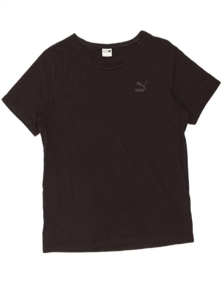 Puma Herren T-Shirt Top Large Schwarz Baumwolle