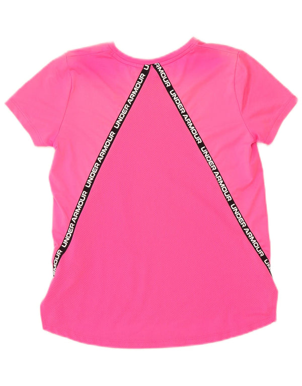 Under Armour Mädchen-T-Shirt mit Grafik, 9–10 Jahre, mittelrosa, Polyester