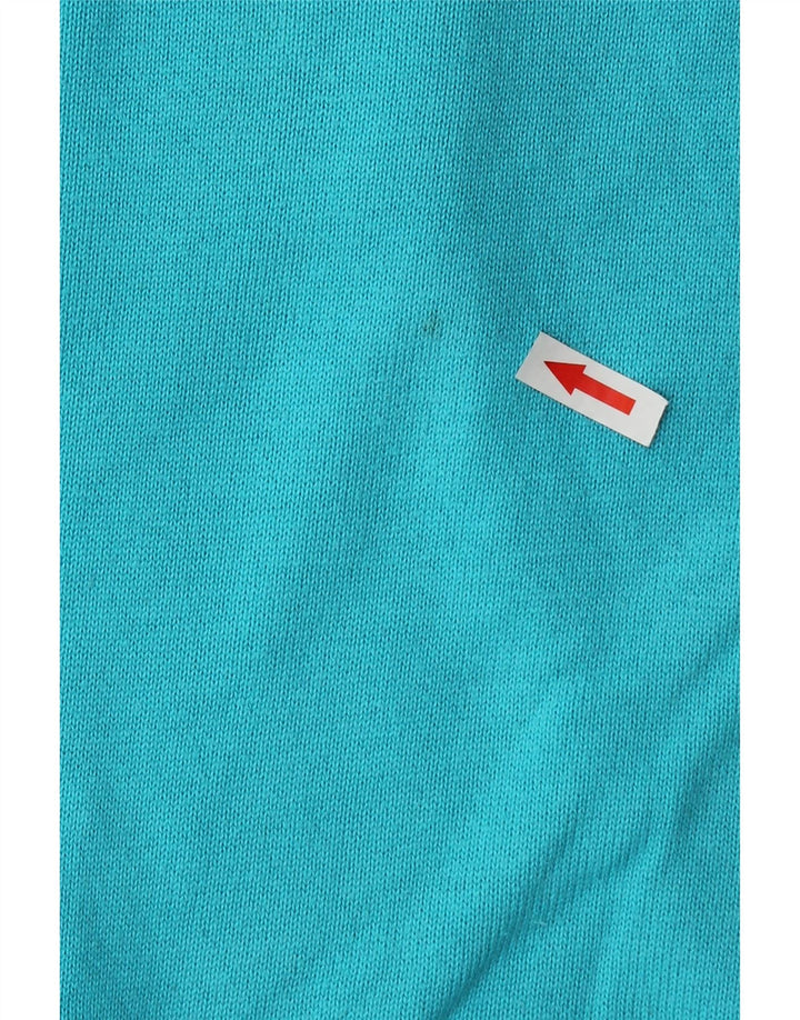 Gant Herren-Pullover mit Reißverschluss am Hals, groß, aus blauer Baumwolle