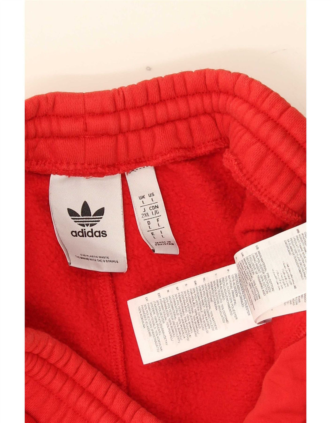Adidas Herren Sport Shorts Große rote Baumwolle
