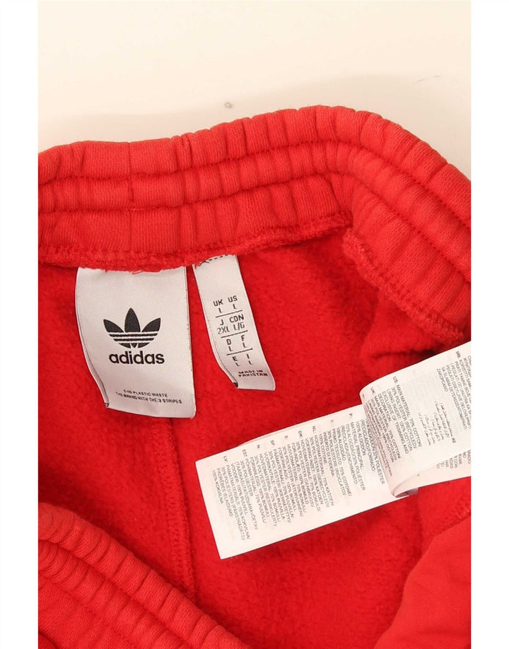 Adidas Herren Sport Shorts Große rote Baumwolle