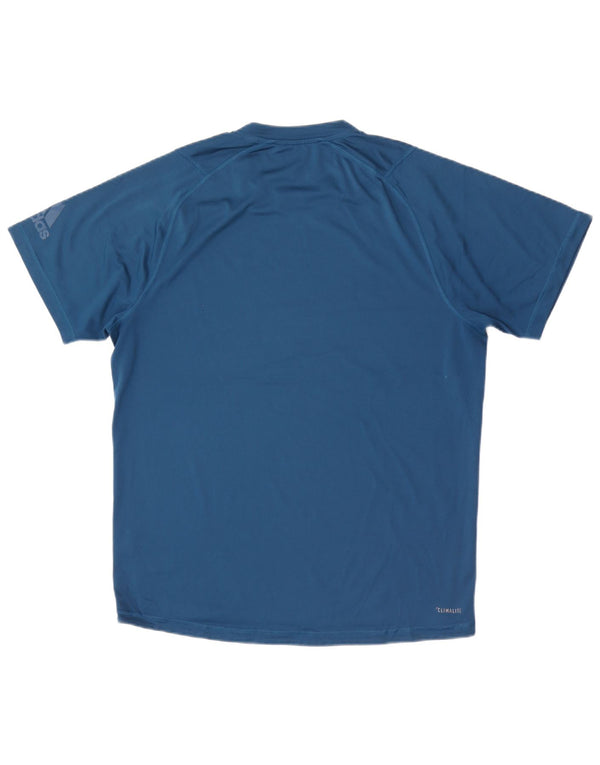Adidas Mens Climalite Graphic T-Shirt Top Large Blue