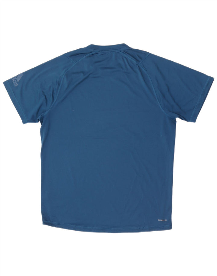 Adidas Herren Climalite Graphic T-Shirt Top Large Blau