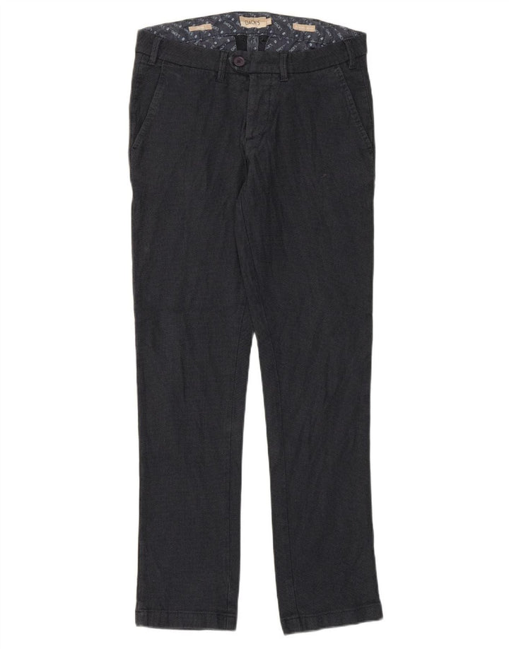 Dack's Slim Chino-Hose für Herren, Größe 48, Größe M, W32, L32, Schwarz, Baumwolle