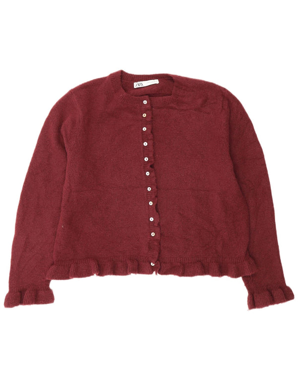 Zara Damen Strickjacke UK 18 XL Burgund
