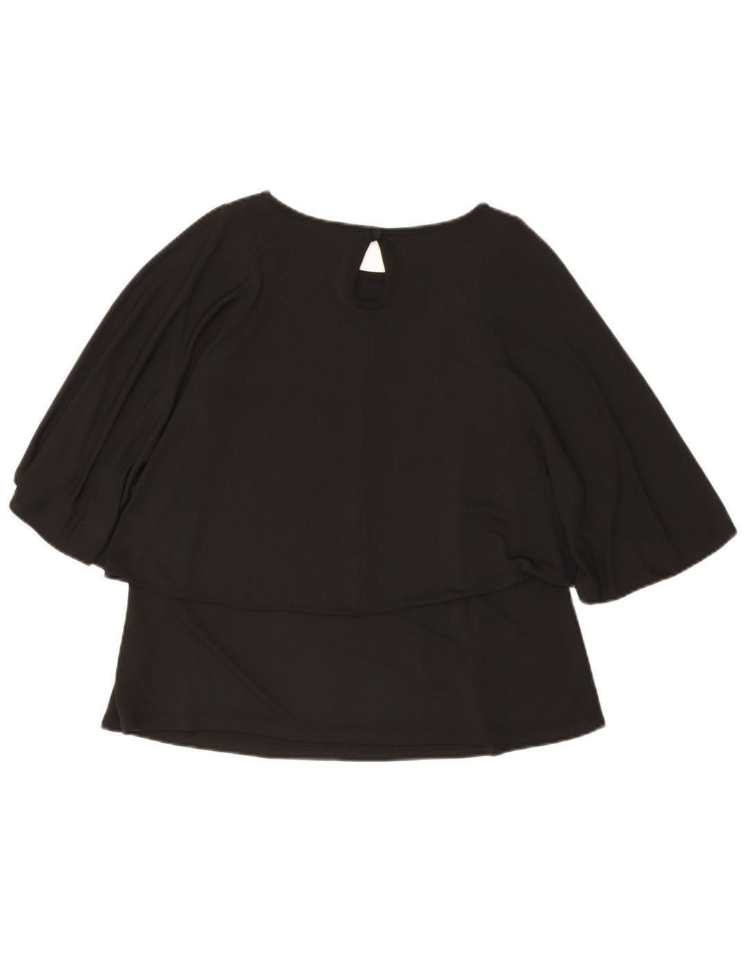 Topshop Damen-Bluse mit Fledermausärmeln, UK-Größe 40, Größe S, Schwarz, Polyester