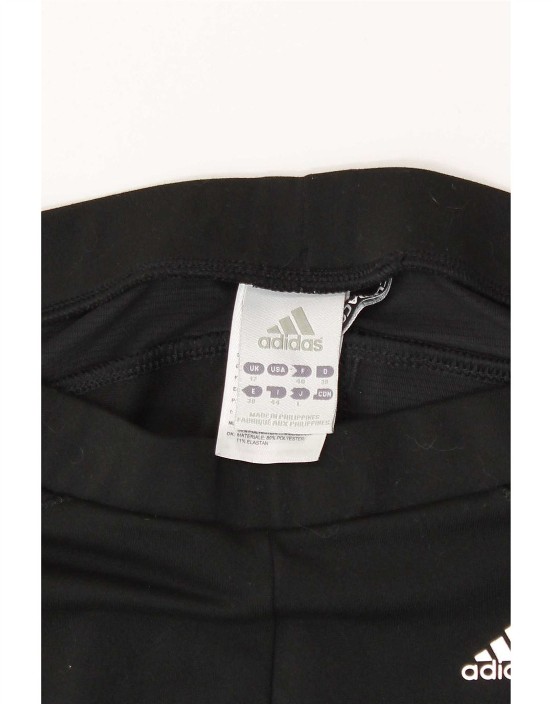 Adidas Damen Climacool Capri Leggings UK 12 Medium Schwarz Polyester