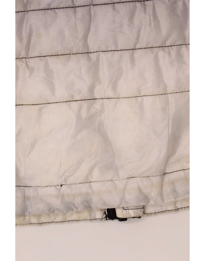 Superdry wattierte Herrenjacke mit Kapuze, UK 38, Mittelschwarz, Farbblock