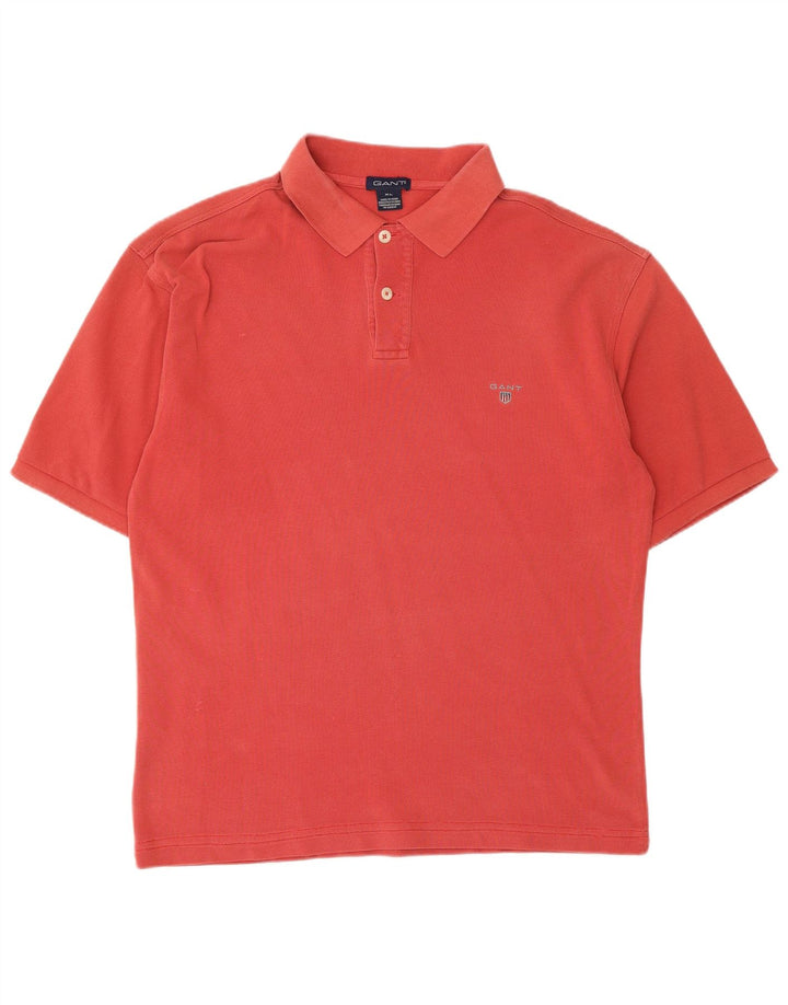GANT Herren Poloshirt XL, rote Baumwolle