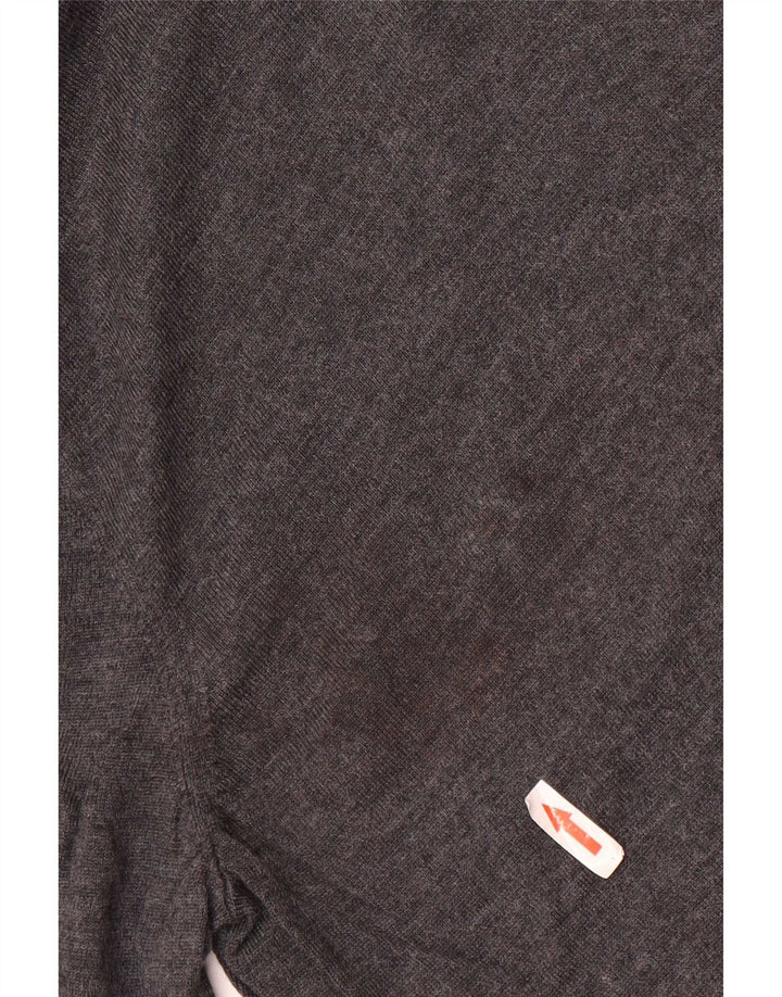 Tommy Hilfiger Rollkragenpullover für Herren, groß, aus grauer Wolle