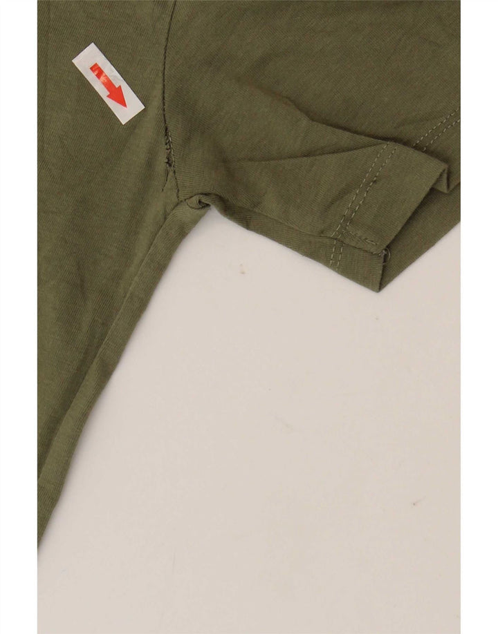 Zara Herren T-Shirt Top Medium Khaki