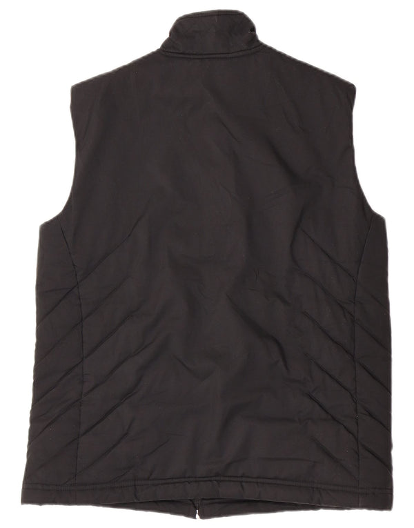 Adidas Damen Wattierte Weste UK 12 Medium Schwarz Polyester