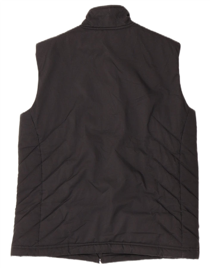 Adidas Damen Wattierte Weste UK 12 Medium Schwarz Polyester