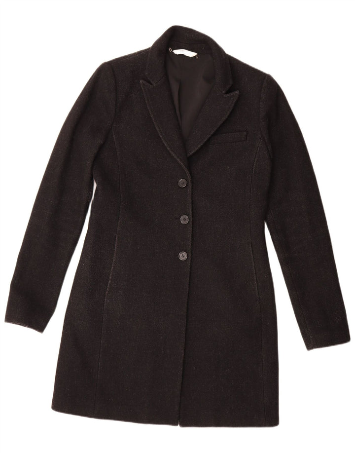 Liu Jo Damen Mantel IT 44 Mittelschwarze Wolle