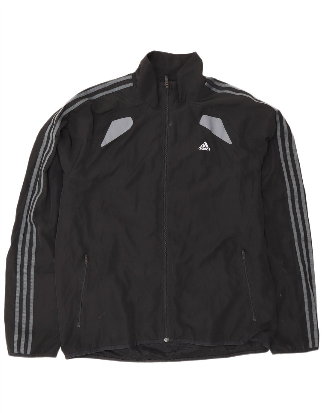 Adidas Climacool Herren-Trainingsanzug, Top-Jacke, groß, Schwarz, Farbblock