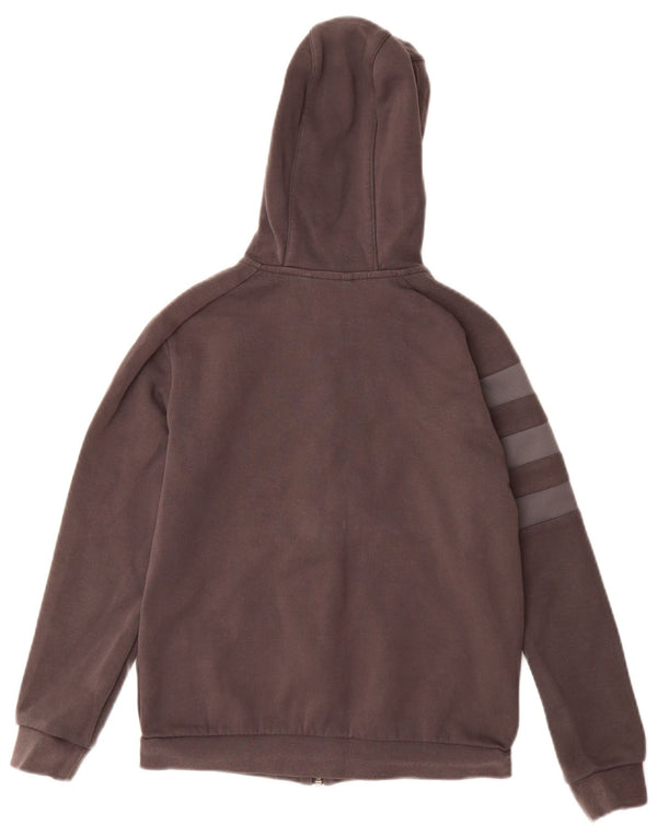 ADIDAS Mädchen Munster Rugby Kapuzenpullover mit Reißverschluss, 11–12 Jahre, graue Baumwolle