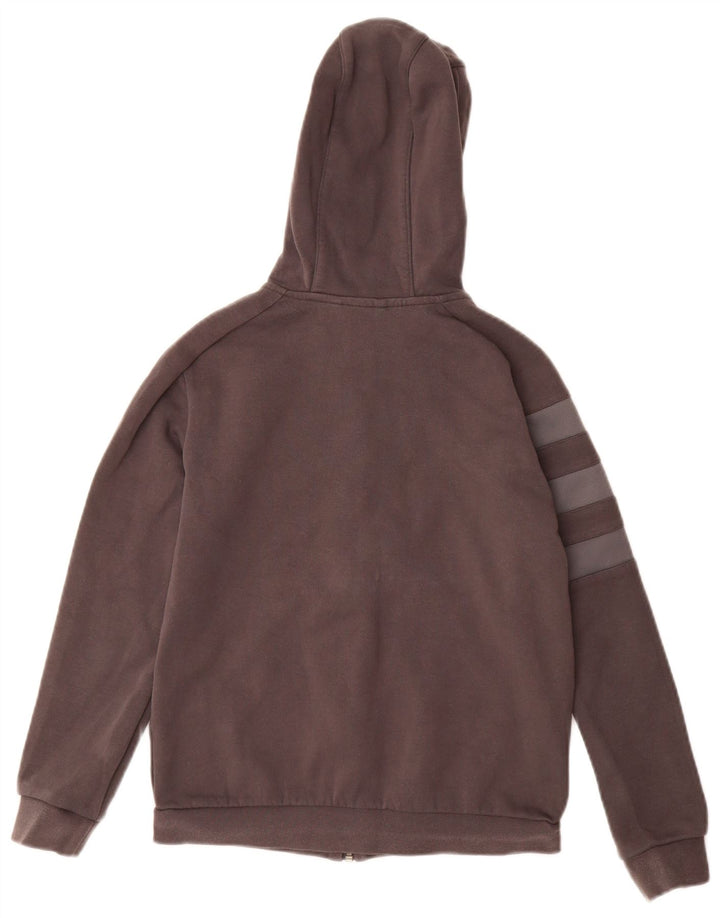 ADIDAS Mädchen Munster Rugby Kapuzenpullover mit Reißverschluss, 11–12 Jahre, graue Baumwolle