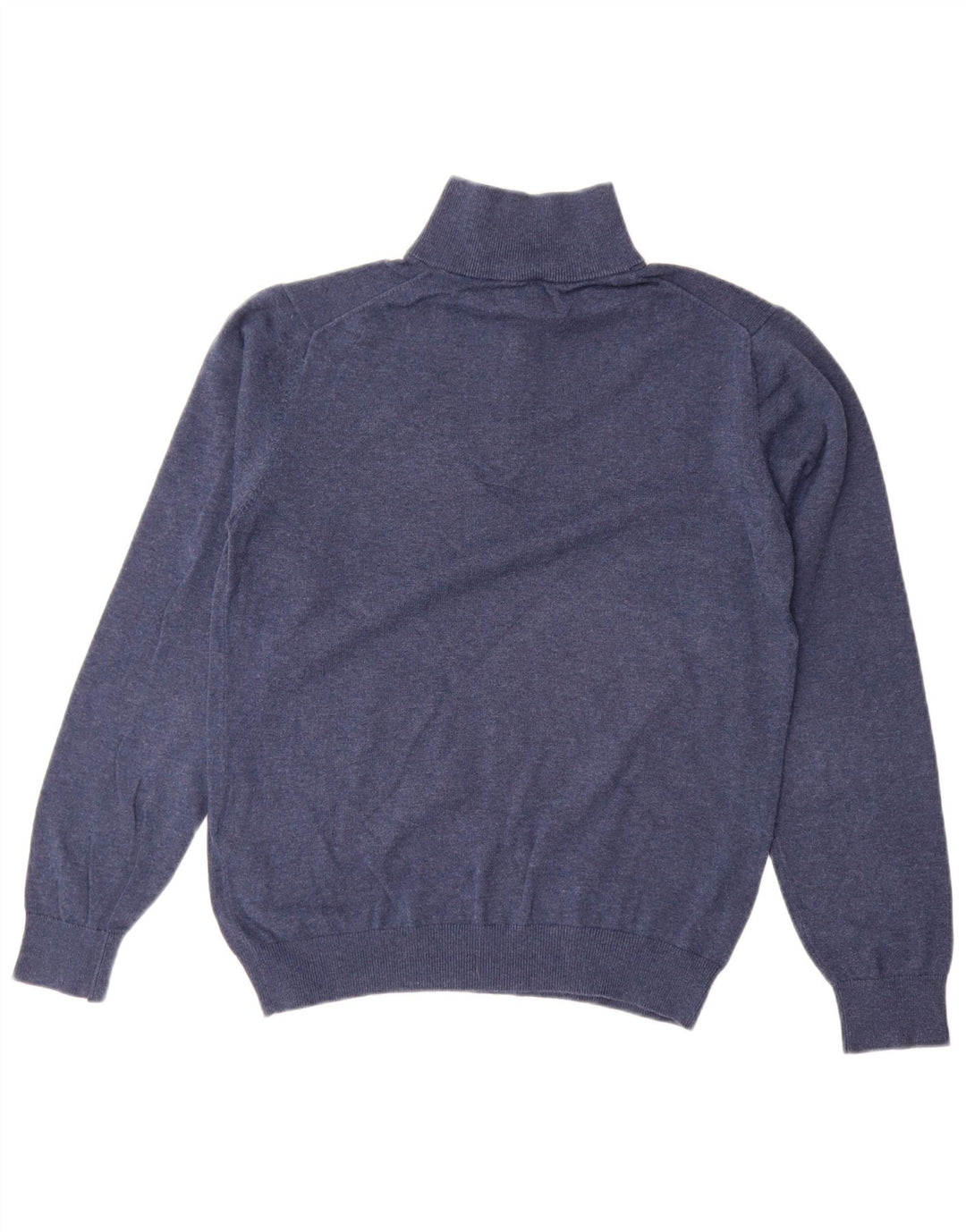 Gant Herren-Pullover mit Reißverschluss am Hals, kleine blaue Baumwolle