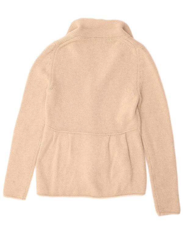 Falconeri Damen-Cardigan-Pullover UK 10 Small Beige Wolle