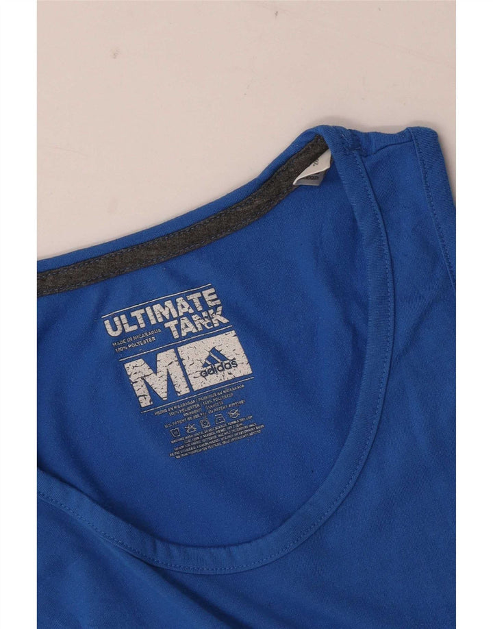 Adidas Herren Weste Top Mittelblaues Polyester