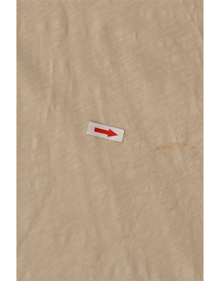 Puma Herren Grafik T-Shirt Top 2XL Beige Baumwolle