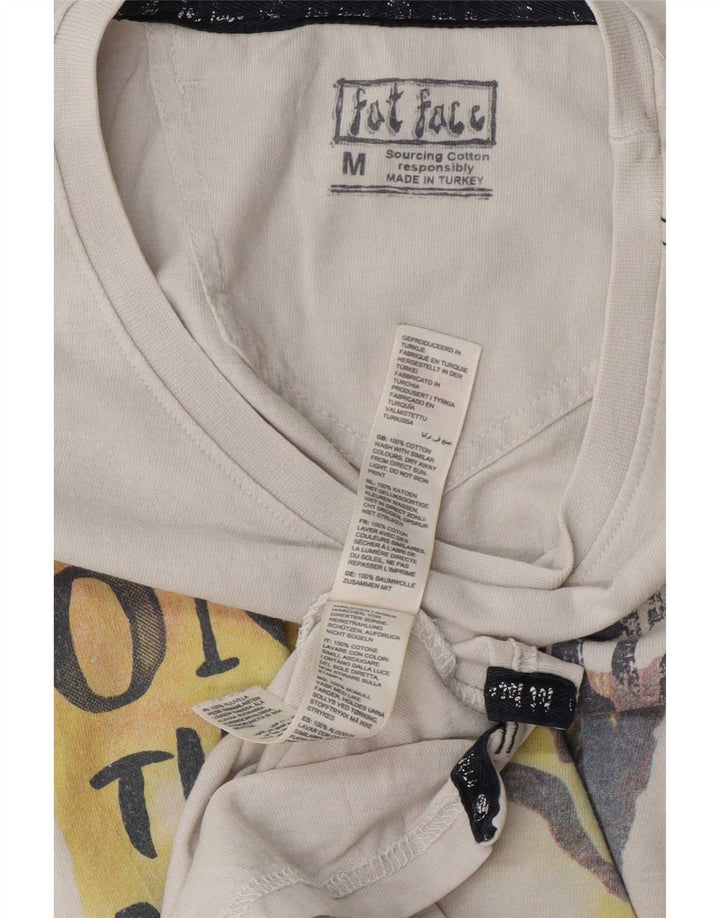 Fat Face Herren-T-Shirt mit Grafik, mittelweiße Baumwolle