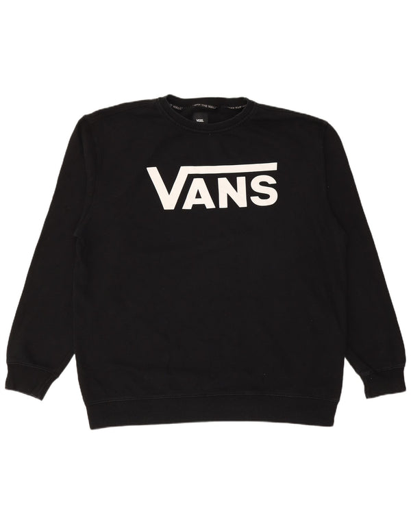 VANS Herren Graphic Sweatshirt Pullover 2XL Schwarz Baumwolle