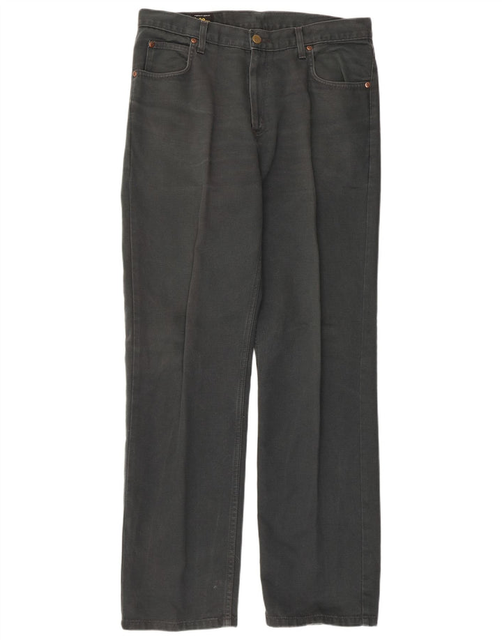 LEE Herren Straight Jeans W34 L32 Graue Baumwolle