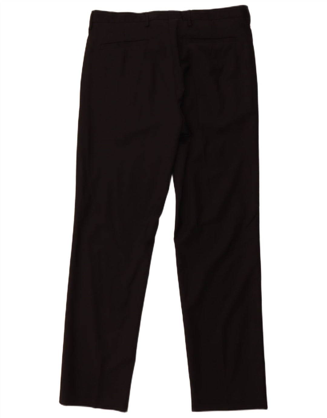 ZARA Herren-Anzughose, gerade, EU 44, Größe L, W34, L31, schwarze Wolle