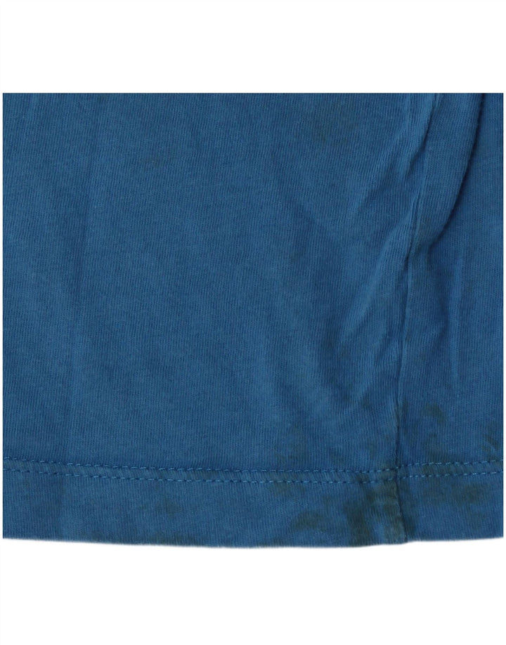 Jack & Jones Herren-T-Shirt mit Grafik, groß, aus blauer Baumwolle