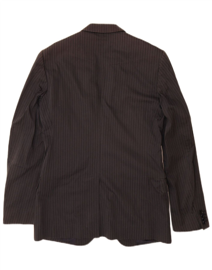 Dolce & Gabbana Herren-Blazerjacke IT 48 Mittelmarineblauer Nadelstreifen