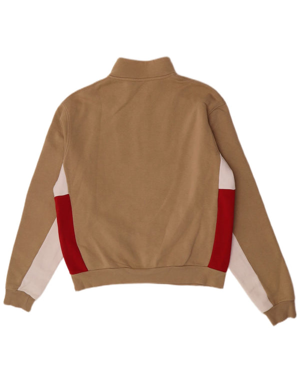 Adidas Herren-Sweatshirt mit lockerer Passform, Grafik, Größe S, Beige, Farbblock