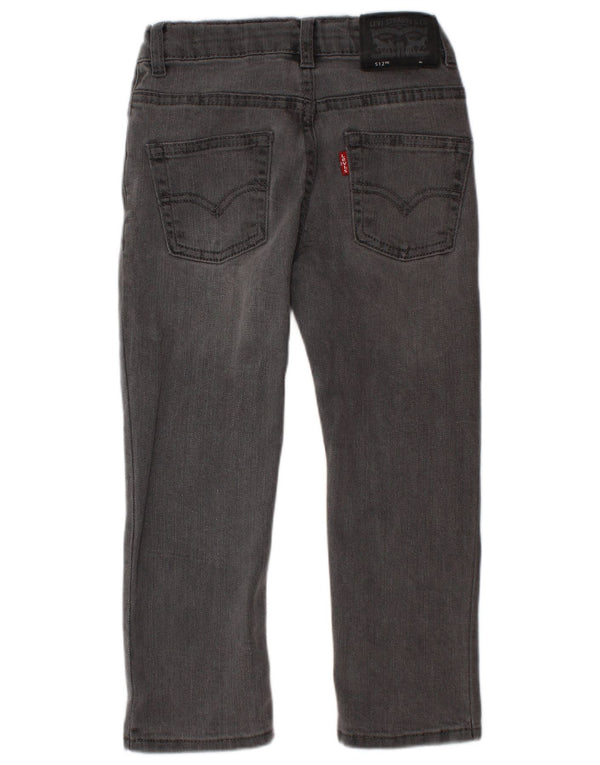 LEVI'S Jungen 512 Slim Tapered Jeans 3–4 Jahre W20 L16 Graue Baumwolle