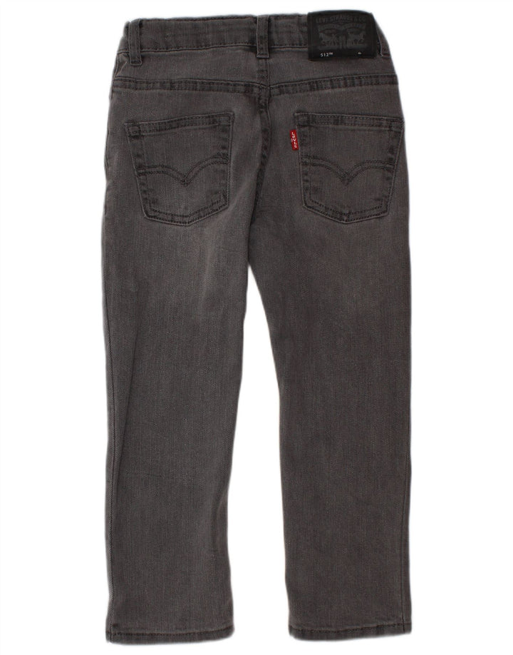 LEVI'S Jungen 512 Slim Tapered Jeans 3–4 Jahre W20 L16 Graue Baumwolle