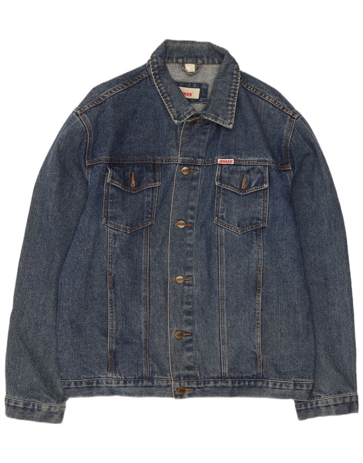 Jeaxxs Herren Jeansjacke UK 38/40 mittelblaue Baumwolle