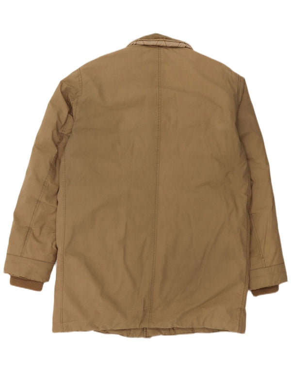 EDWIN Mens Padded Coat UK 38 Medium Beige Cotton