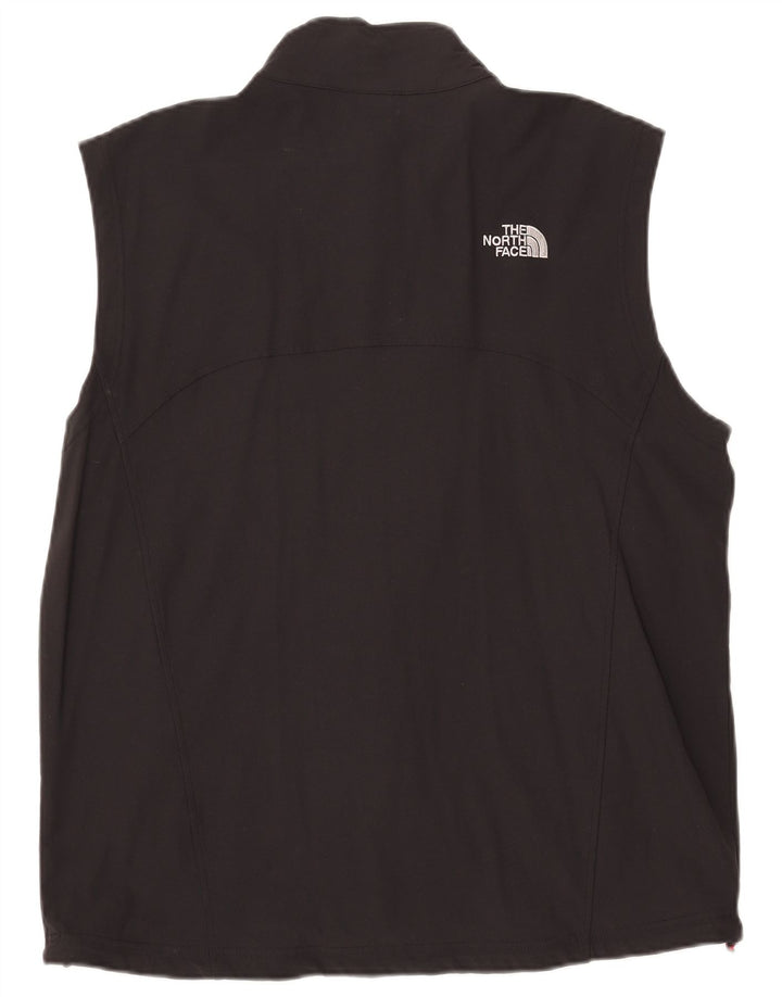 THE NORTH FACE Herren ärmellose Trainingsjacke XL aus schwarzem Nylon