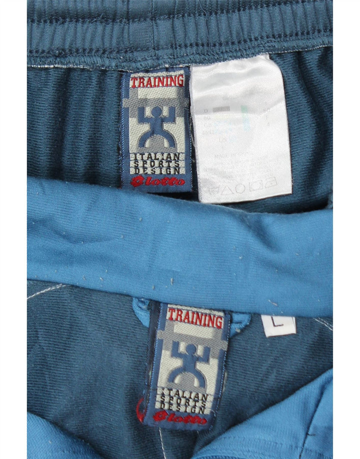 Lotto Herren-Trainingsanzug, groß, blau, Farbblock-Polyester