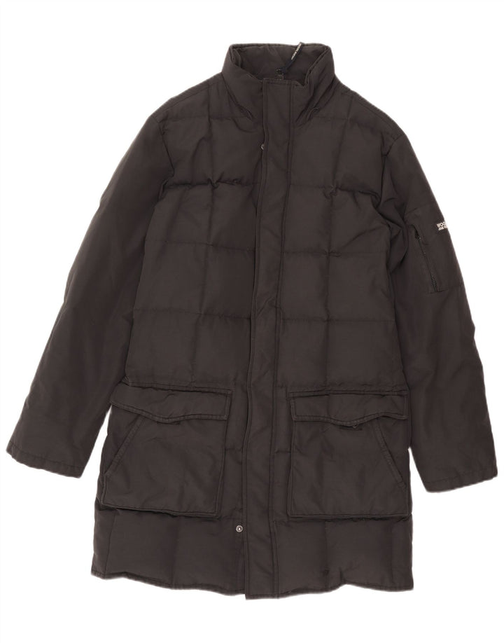 Woolrich Herren gepolsterter Mantel UK 38 Mittelschwarzes Nylon