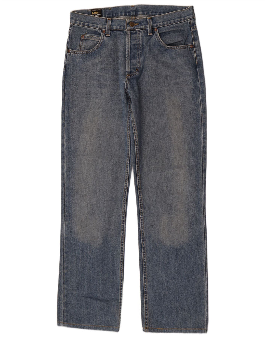 Lee Herren Straight Jeans W33 L31 Blaue Baumwolle