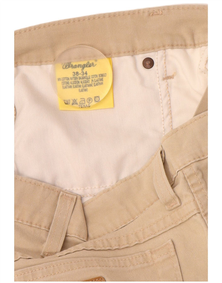 WRANGLER Herren Texas Freizeithose W38 L32 Beige Baumwolle