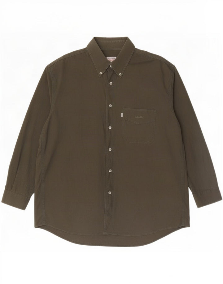 Levi's Herrenhemd XL Khaki Baumwolle