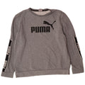 PUMA Herren Grafik-Sweatshirt-Pullover, groß, graue Farbblock-Baumwolle