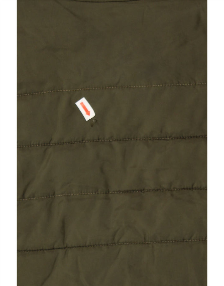 JACK & JONES Mens Padded Gilet UK 38 Medium Green Polyester Vintage Jack & Jones and Second-Hand Jack & Jones from Messina Hembry 