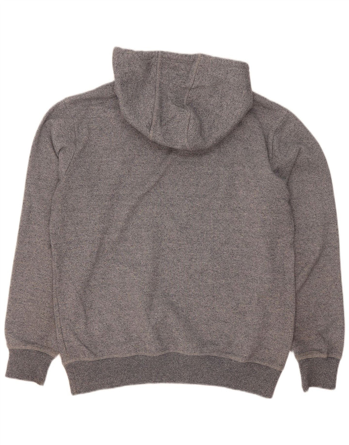 Ellesse Herren-Kapuzenpullover mit Grafik, mittelgrau gesprenkelte Baumwolle
