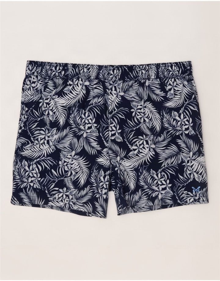 Crew Clothing Herren-Badeshorts, mittelgroß, Marineblau mit Blumenmuster